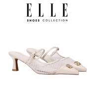 Elle Isabelle Comfy Fit Footbed Microfiber Leather Heels