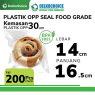 OPP Plastic SEAL STRONG GLUE Food Garment Packaging 14x16.6cm DELKOCHOICE
