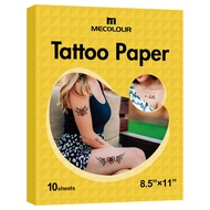 MECOLOUR Printable Temporary Tattoo Paper 8.5"X11"-10 sets for Inkjet printer DIY Image Transfer Dec