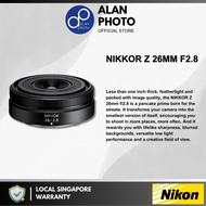 Nikon NIKKOR Z 26mm F2.8 Lens for Nikon Z9 Z8 Z7 ii Z6 ii Z5 Zfc Z30 | Nikon Singapore Warranty