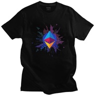 Men t shirt Fashion Ethereum 2.0 Foundation T Shirt  Tshirt Graphic  Short Sleeved Blockchain Crypto