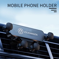 [New] Car Air Outlet Gravity Phone Holder Rotatable One-hand Operation Navigation Bracket for VW Volkswagen Jetta MK5 Golf Passat 3B7 601 171