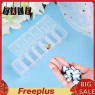 Mini 7 Day Weekly Clear Drug Tablet Pill Box Medicine Holder Splitters