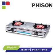 Phison 2 Burners Stainless Steel Infrared Gas Cooker Gas Stove PGC309