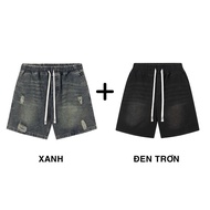 [Deal Mở Bán] Quần Short Jean xước Nam Form Trên Gối PN Store 1993 Cạp Chun Co Dãn Thoải Mái Dễ Chịu