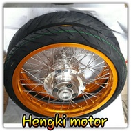 velg gl pro .Mega pro Primusmega pro hiu ring 17 tambah ban baru uk velg 185/215x17
