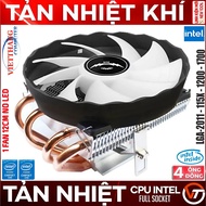 4P1F CPU Air Cooler 4 Copper Pipes 1 Fan 12cm NoLed Topdown Mounting Base Full Socket LGA2011-115X-1