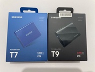 三星 Samsung Portable SSD T7 & T9 2TB (Bundle or can buy single)