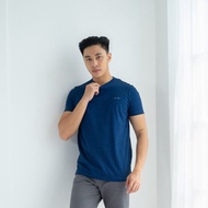 Kale Arthur T-shirt Cotton Viscose Asian Fit | Navy