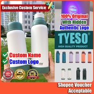 🔥Custom Nama/Logo🔥 TYESO Botol Air Tumbler Termos 2 Penutup Ukir Nama Tahan Sejuk Panas Travel Hadia