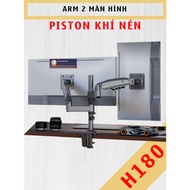 H180 Mount for 2 Computer Monitors 2 Monitor Arm Stand [Monitor 17" - 27"] / H100 2-arm version/ Mor