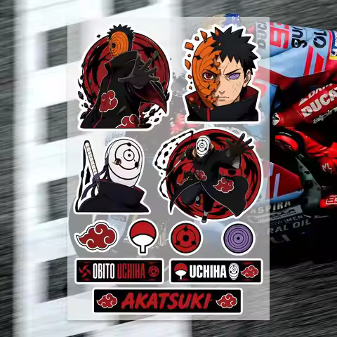 O-obito Japanese Motorcycle Sticker Suitable for Motorcycle Body Reflective Car Sticker Helmet Decal