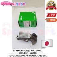 TOYOTA IC REGULATOR (331-051) | KIJANG 7K CAPSULE/LF 80 DIESELTOYOTA (3 OVAL PIN) | LUCAS