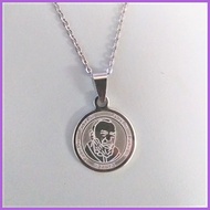 ◹ ▩ ♕ Padre Pio Stainless Necklace For Protection Men & Women Gold Two Tone Silver