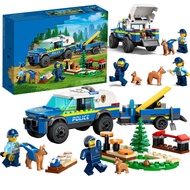 Compatible with Lego Building Blocks City Series Mobile Police Dog Training Lot 60369 Police Car Ass