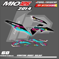 MIO M3/125 MOTORCYCLE STRIPING STICKERS yamaha mio M3/125 2014 - SIMPLE COLOR LIST OF RACING DESIGN 