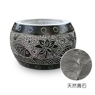 Bluestone Pillar Pier Base Stone Pillar Pad Base Stone Pillar Foot Stone Carving Pillar Leather Roun