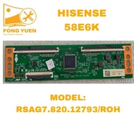 HISENSE TV TCON BOARD 58E6K