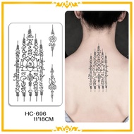 Thai Scripture Herbal Juice Tattoo Sticker Thai Character To Heaven Semi-permanent Queen Send E9z9