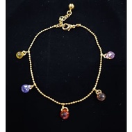 Assorted colour beads bracelet B 612