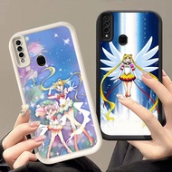 GK-89 Sailor Moon Black and White Silicone Casing for OPPO Realme Narzo Reno A31 10A 20A F15 A91 C3 