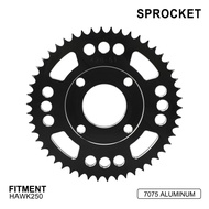 JFG 7075แข่งอลูมิเนียมเฟืองรถจักรยานยนต์สำหรับ HAWK250