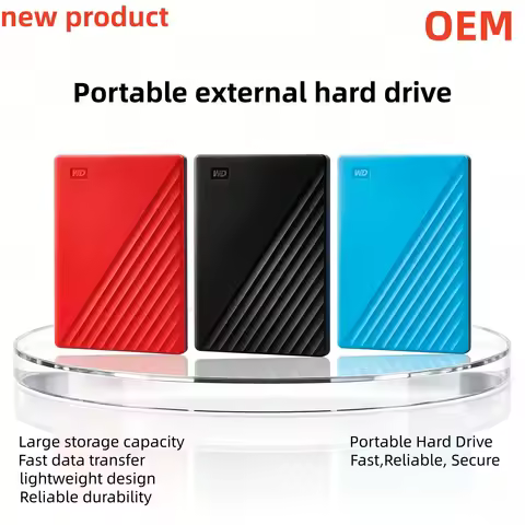 New For WD My Passport External Hard Drive USB 3.0 Portable 1TB/2TB/4TB Encrypted Mobile High-Speed 