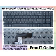 Probook 4510 4710 4510S 4515S 4710S 4750S Series 516884-001 Laptop Keyboard