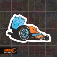 Mc Laren F1 Car Sticker Size 8 x 5 Cm