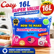 【Wangian Super】sabun dobi Cozy 16KG: Tahan 6 Bulan, Steril 99.9% & Singkir Noda & Wangian 72 Jam & E