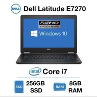 Dell Latitude e7270  Business ULtra (Core i7-6th Gen, 8GB Ram DDR4, 256GB SSD, 12.5"  HD Screen) + F