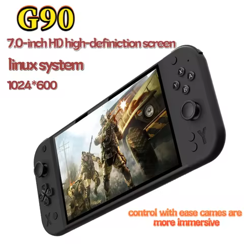G90 7-inch 64GB 4000mAh portable handheld game console arcade suitable for PSP/PS1 retro TV game con