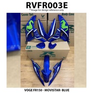 COVER SET RAPIDO VOGE FR150 BODY MOVISTAR BLUE (RVFR003E) NEW DESIGN BY RAPIDO ACCESSORIES MOTOR VOG