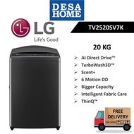 [FREE DELIVERY] LG TV2520SV7K  20KG TOP LOAD WASHING MACHINE WITH INVERTER DIRECT DRIVE