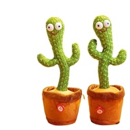 【READY STOCK】Cactus Toy Plush Talk Kaktus Bercakap Dancing Cactus Toys Song cactus dance Electric Si