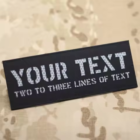 3x8inch large-sized custom text patch Your Own Number Patches Laser Cutting Patches Custom Infrared 