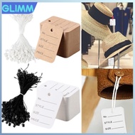 Clothing Price Tag Hang Tag String Kraft Paper Label Garment Tag Nylon Polyester String Size Tag