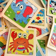 9pcs Wooden puzzle for kids/animal puzzle/sea marine puzzle
