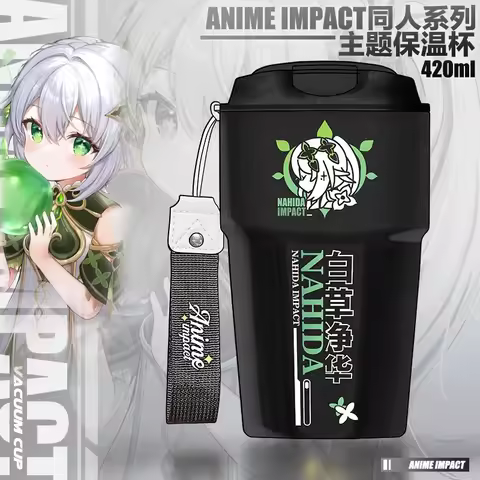 Anime Game GS Impact Cos Nahida Beelzebul Keqing Yae Miko Etc. Unisex 17X6.5cm Stainless Steel Insul