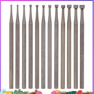 12 Pcs Round Cup Burr Set, 3/32Inch Shank Wire Rounder Bits Jewelry Carving Bits (0.8-3.0mm)