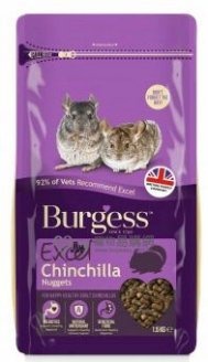 Burgess 龍貓爽脆天然高纖糧1.5kg Excel Chinchilla 龜 兔 天竺鼠 龍貓 糧 草 零食 倉鼠 熊仔鼠
