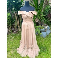 Used once Bridesmaid Nude Gown, Evening Nude Gown Size XS