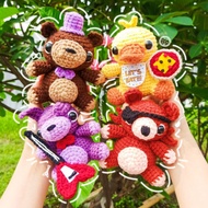 FNAF Plushie (Freddy, Chica, Bonnie, Foxy) - Amigurumi Knitted Doll/ Crochet/