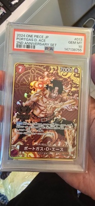 海賊王 火拳 pSA10 Portgas D. Ace OP02-013 SR OP02 Japanese