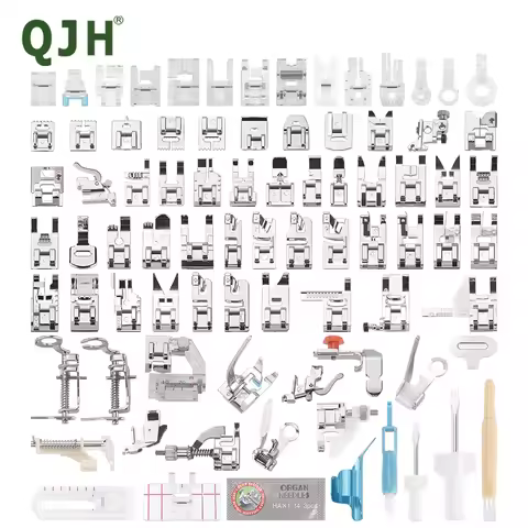 32/48/82 Pcs Sewing Machine Presser Feet Set for Brother, Singer, Juki, Janome, Feiyue, Elna & Most 