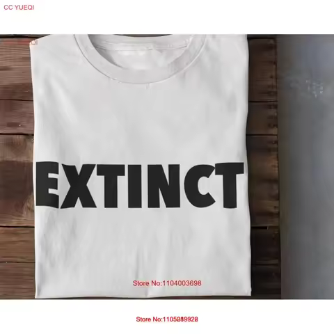 Extinct Text T Shirt Dinosaur Animal Cool Typography Design Unique Idea vintage Washed Soft designer