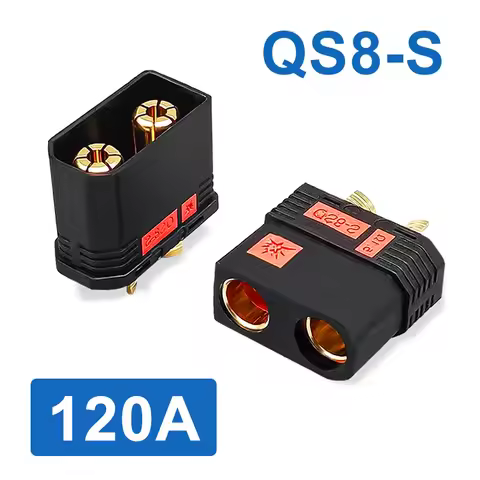 QS8 120A Male Female Battery Connector Aviation Model Forklift Electric Motorcycle Plug Anti Spark C