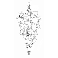 Ready-Made Tracing Paper Geometric Pattern 1 Sheet A4 Size !!️