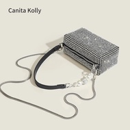 Canita Kolly Rhinestone Bag 20 Ladies One-Shoulder Messenger Bag High Feeling Full Diamond Underarm 