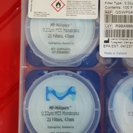 MF - MILLIPORE MEMBRANE FILTER PAPER 0.22 UM MIKRON 022 47MM/